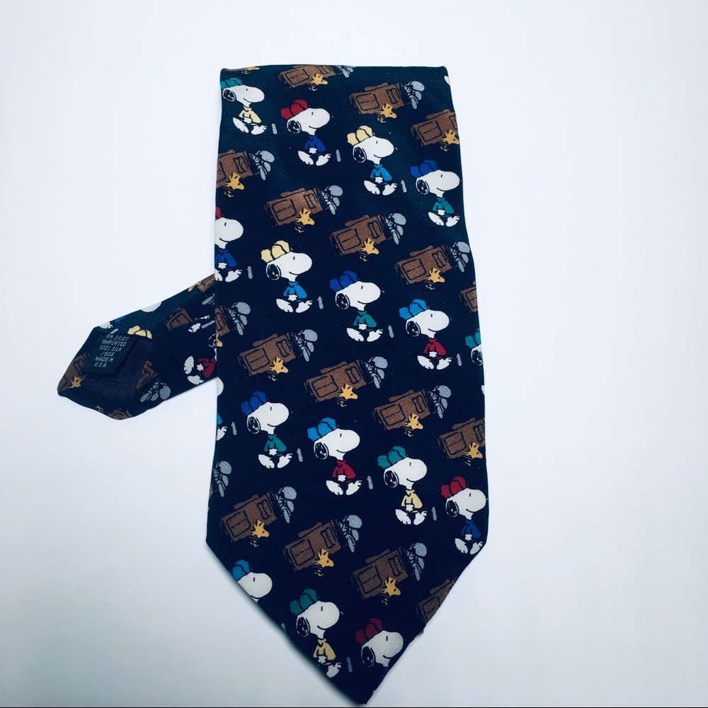Peanuts Snoopy Woodstock Caddie Tie 100% Silk UFS
